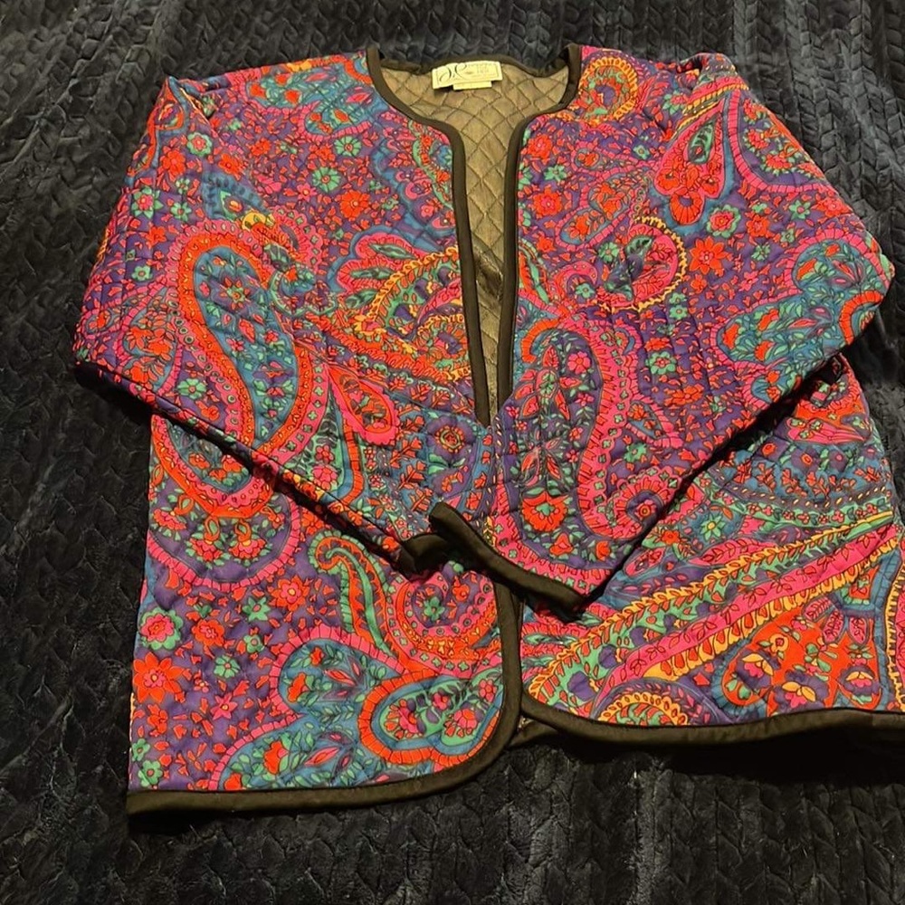 Quilted paisley jacket
